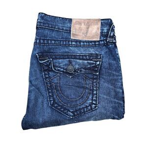 True Religion Jeans Size 38 GENO RELAXED SLIM Blue